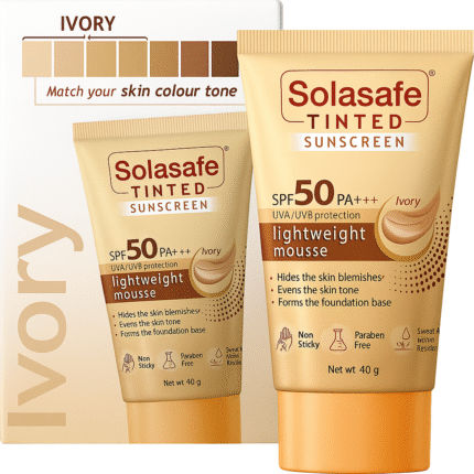 Solasafe Tinted Sunscreen SPF50PA Ivory 40g